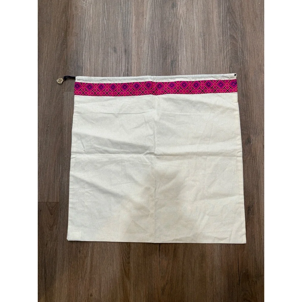 Tory Burch Dust Bag Logo Geometric Print Drawstring‎ Pouch